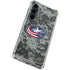 NHL Columbus Blue Jackets Camo Galaxy S23 FE Clear Case