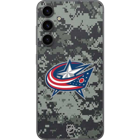 NHL Columbus Blue Jackets Camo Galaxy S23 FE Skin