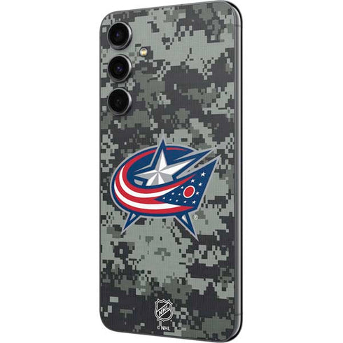 NHL Columbus Blue Jackets Camo Galaxy S23 FE Skin