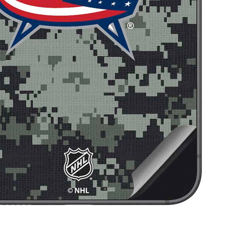 NHL Columbus Blue Jackets Camo Galaxy S23 FE Skin
