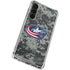 NHL Columbus Blue Jackets Camo Galaxy S23 Plus Clear Case