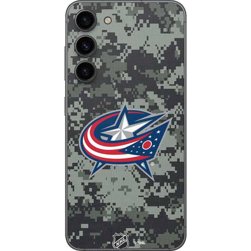 NHL Columbus Blue Jackets Camo Galaxy S23 Plus Skin