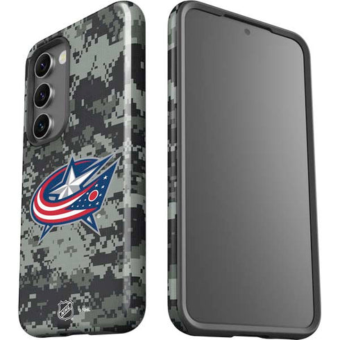 NHL Columbus Blue Jackets Camo Galaxy S23 Pro Case
