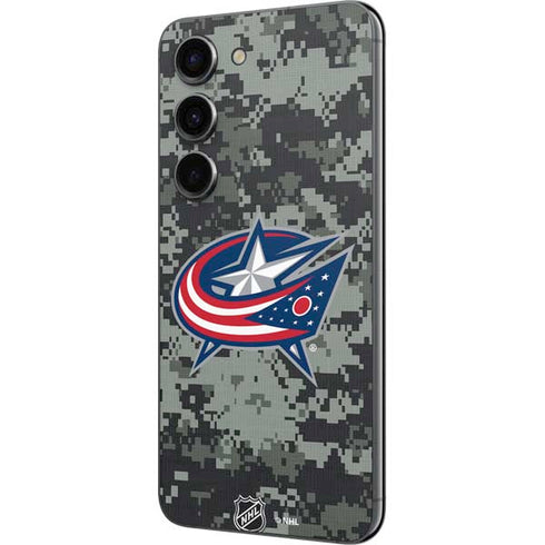 NHL Columbus Blue Jackets Camo Galaxy S23 Skin
