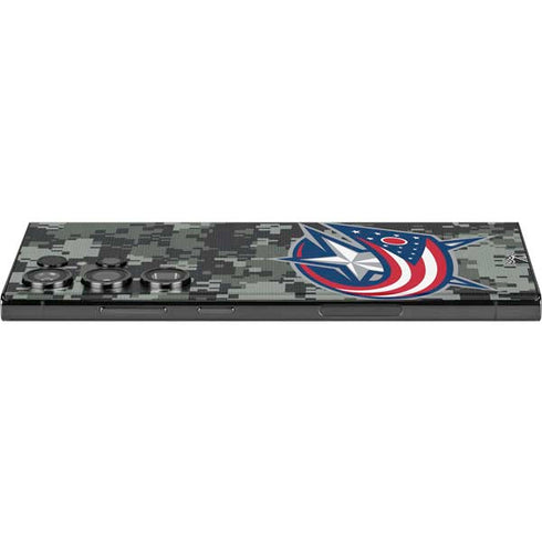 NHL Columbus Blue Jackets Camo Galaxy S23 Ultra Skin