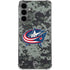 NHL Columbus Blue Jackets Camo Galaxy S24 Plus Clear Case
