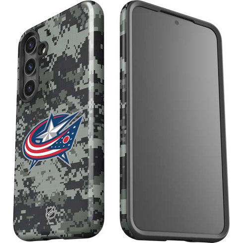 NHL Columbus Blue Jackets Camo Galaxy S24 Plus Impact Case