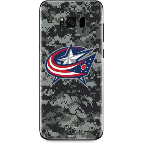 NHL Columbus Blue Jackets Camo Galaxy S8 Plus Skin