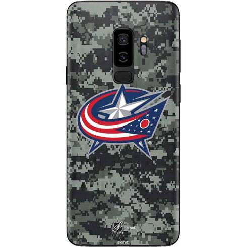 NHL Columbus Blue Jackets Camo Galaxy S9 Plus Skin