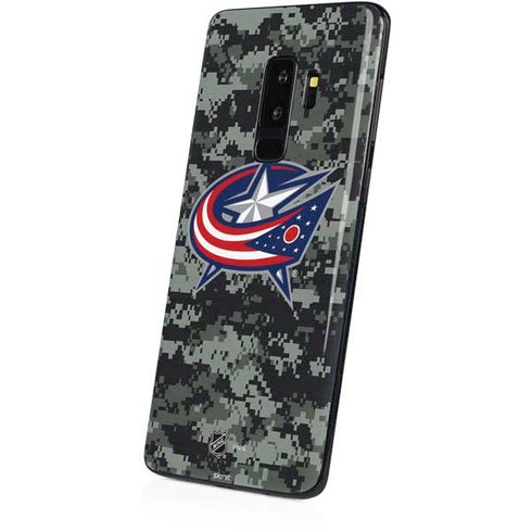 NHL Columbus Blue Jackets Camo Galaxy S9 Plus Skin