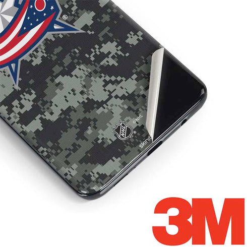 NHL Columbus Blue Jackets Camo Galaxy S9 Plus Skin