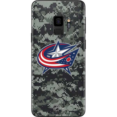 NHL Columbus Blue Jackets Camo Galaxy S9 Skin