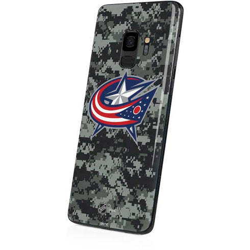 NHL Columbus Blue Jackets Camo Galaxy S9 Skin