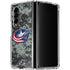 NHL Columbus Blue Jackets Camo Galaxy Z Fold4 5G Clear Case
