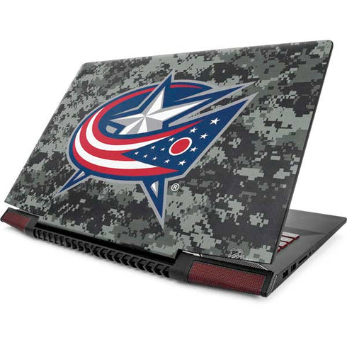 NHL Columbus Blue Jackets Camo Lenovo IdeaPad Skin