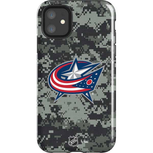 NHL Columbus Blue Jackets Camo iPhone 11 Impact Case