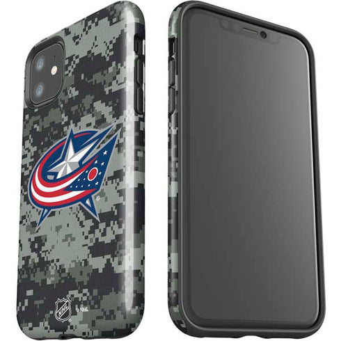 NHL Columbus Blue Jackets Camo iPhone 11 Impact Case