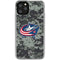 NHL Columbus Blue Jackets Camo iPhone 11 Pro Clear Case