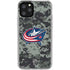NHL Columbus Blue Jackets Camo iPhone 11 Pro Clear Case