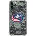 NHL Columbus Blue Jackets Camo iPhone 11 Pro Max Clear Case