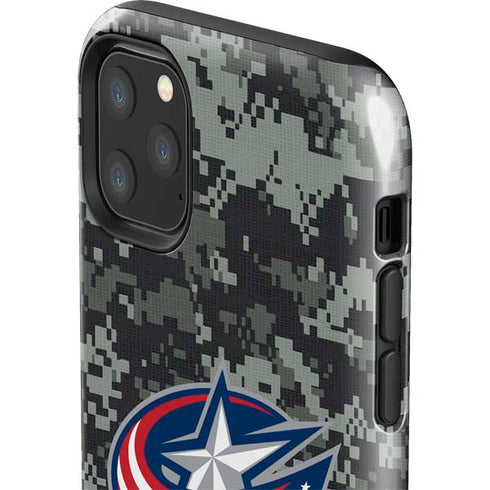 NHL Columbus Blue Jackets Camo iPhone 11 Pro Max Impact Case