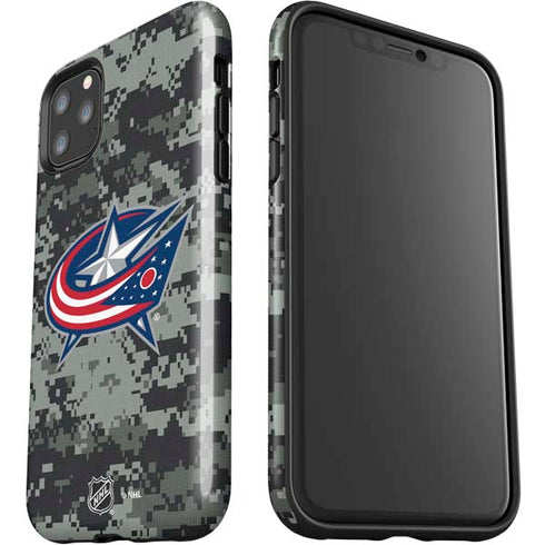 NHL Columbus Blue Jackets Camo iPhone 11 Pro Max Impact Case