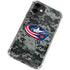 NHL Columbus Blue Jackets Camo iPhone 12 Clear Case