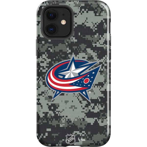NHL Columbus Blue Jackets Camo iPhone 12 Impact Case