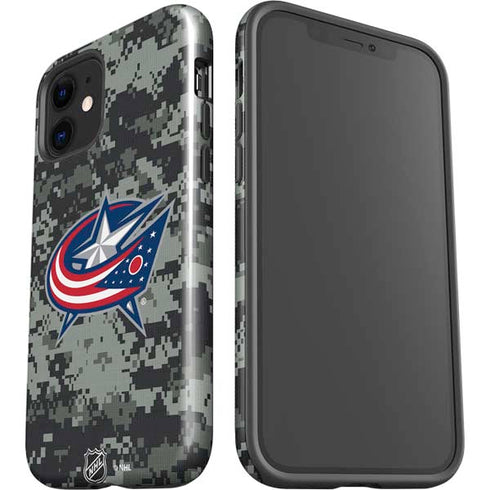 NHL Columbus Blue Jackets Camo iPhone 12 Impact Case
