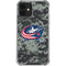 NHL Columbus Blue Jackets Camo iPhone 12 Mini Clear Case