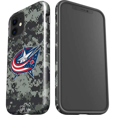 NHL Columbus Blue Jackets Camo iPhone 12 Mini Impact Case