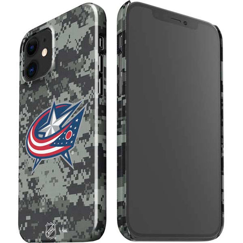 NHL Columbus Blue Jackets Camo iPhone 12 Mini Lite Case