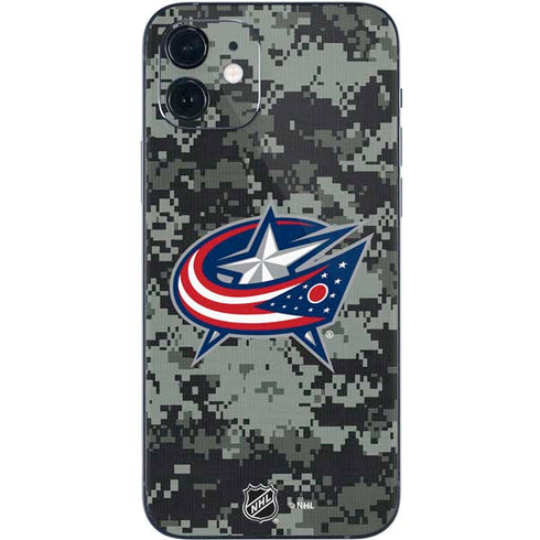 NHL Columbus Blue Jackets Camo iPhone 12 Mini Skin