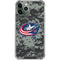 NHL Columbus Blue Jackets Camo iPhone 12 Pro Clear Case