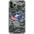 NHL Columbus Blue Jackets Camo iPhone 12 Pro Clear Case