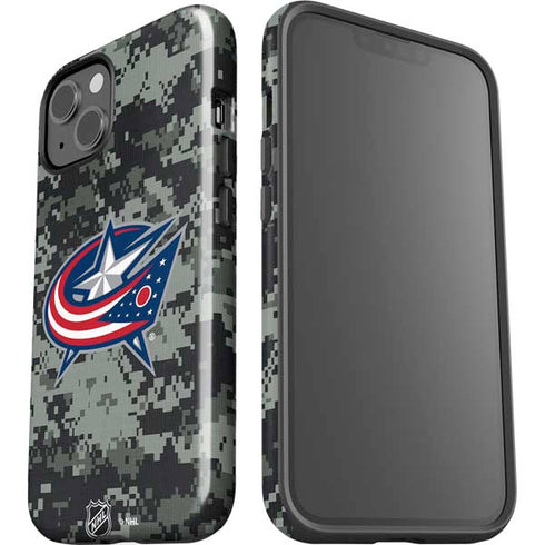 NHL Columbus Blue Jackets Camo iPhone 13 Impact Case