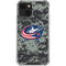 NHL Columbus Blue Jackets Camo iPhone 13 Mini Clear Case