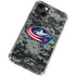 NHL Columbus Blue Jackets Camo iPhone 13 Mini Clear Case