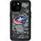 NHL Columbus Blue Jackets Camo iPhone 13 Mini Waterproof Case