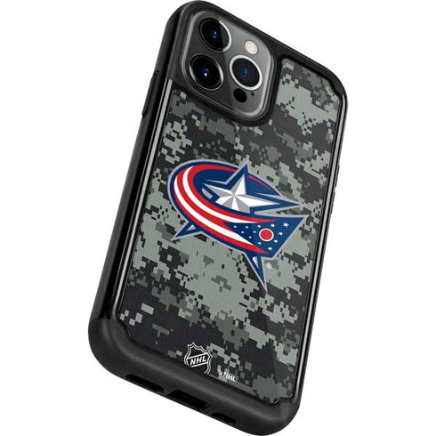 NHL Columbus Blue Jackets Camo iPhone 13 Pro Cargo Case