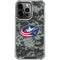 NHL Columbus Blue Jackets Camo iPhone 13 Pro Clear Case