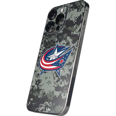NHL Columbus Blue Jackets Camo iPhone 13 Pro Skin