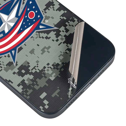 NHL Columbus Blue Jackets Camo iPhone 13 Skin
