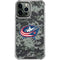 NHL Columbus Blue Jackets Camo iPhone 15 Pro Max Clear Case
