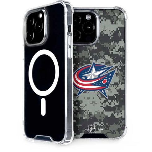 NHL Columbus Blue Jackets Camo iPhone 15 Pro Max MagSafe Case