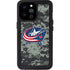NHL Columbus Blue Jackets Camo iPhone 14 Pro Max Waterproof Case
