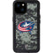 NHL Columbus Blue Jackets Camo iPhone 15 Plus Waterproof Case