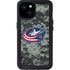 NHL Columbus Blue Jackets Camo iPhone 15 Plus Waterproof Case