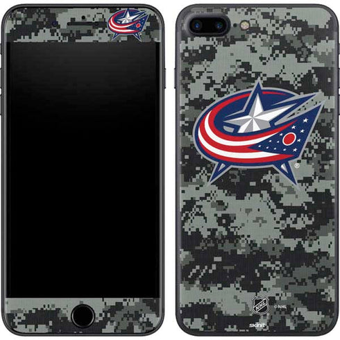 NHL Columbus Blue Jackets Camo iPhone 7 Plus Skin