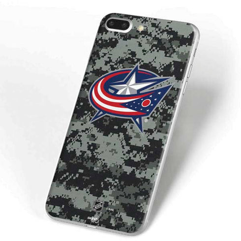NHL Columbus Blue Jackets Camo iPhone 7 Plus Skin